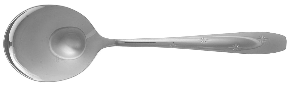 Bright Star (Stainless) Round Bowl Soup Spoon (Cream Soup) by Wallace Silver-1