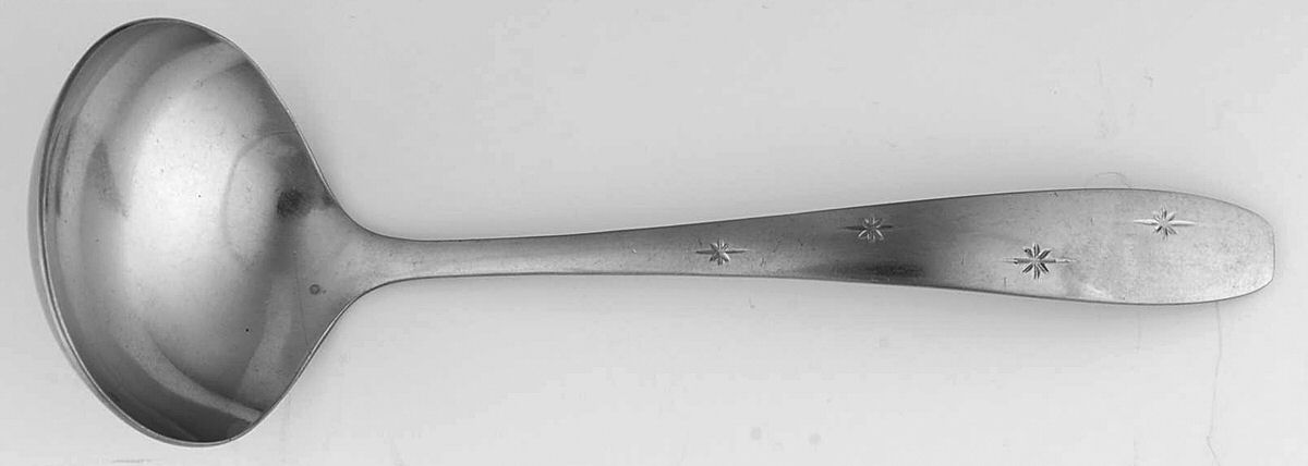 Bright Star (Stainless) Solid Gravy Ladle by Wallace Silver-1