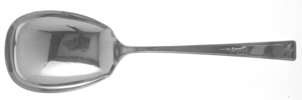 Buckingham (Silverplate, 1924) Solid Smooth Casserole Spoon by Wallace Silver-1