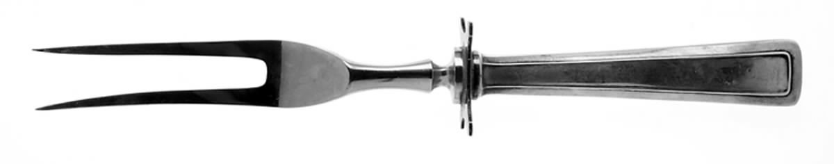 Cabot (Sterling, 1917) Small Steak Carving Fork with Stainless Prongs by Wallace Silver-1