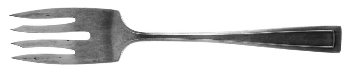 Cabot (Sterling, 1917) Small Solid Cold Meat Serving Fork by Wallace Silver-1