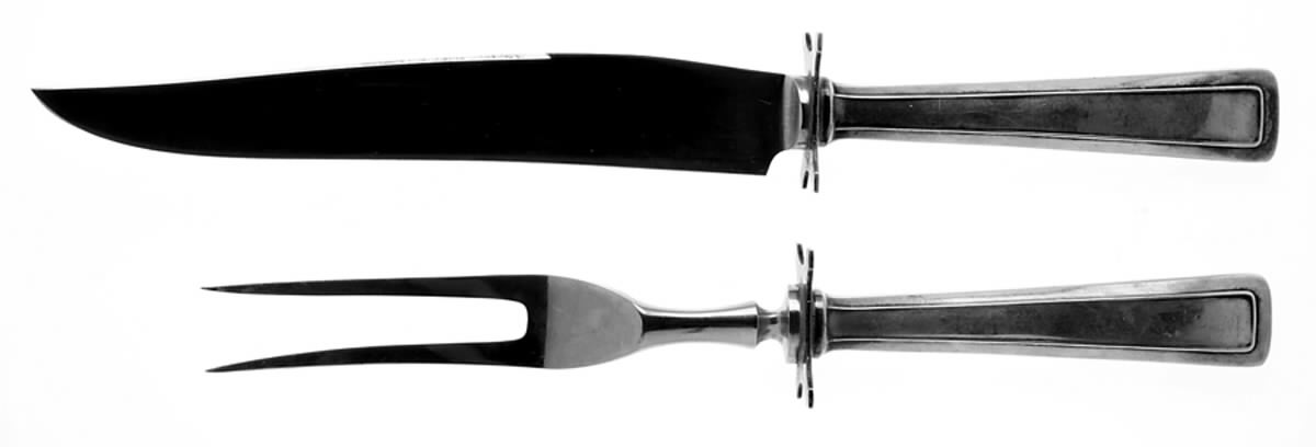 Cabot (Sterling, 1917) Small Stainless Blade 2-Piece Steak Carving Set by Wallace Silver-1