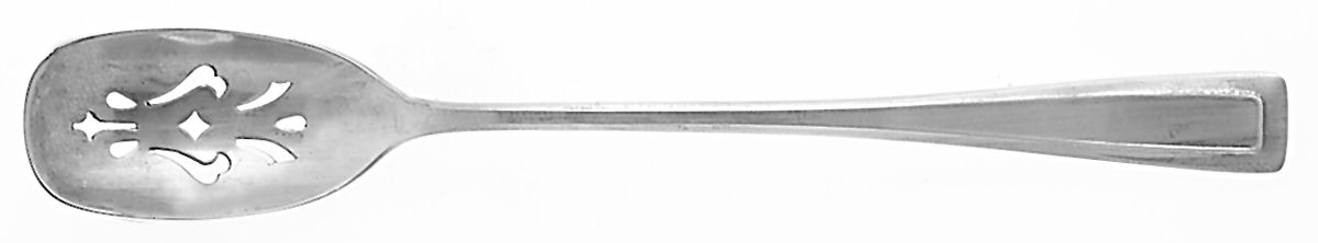 Cabot (Sterling, 1917) Pierced Bowl Short Handle Olive Spoon by Wallace Silver-1