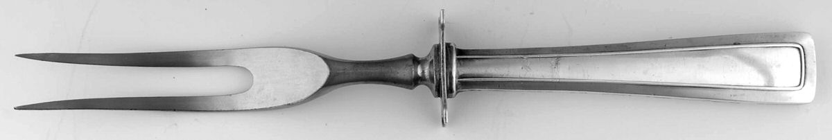 Cabot (Sterling, 1917) Small Carving Fork W/Sterling Guard by Wallace Silver-1