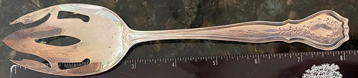 Cairo (Sterling, 1908) Pierced Tablespoon (Serving Spoon) by Wallace Silver-1