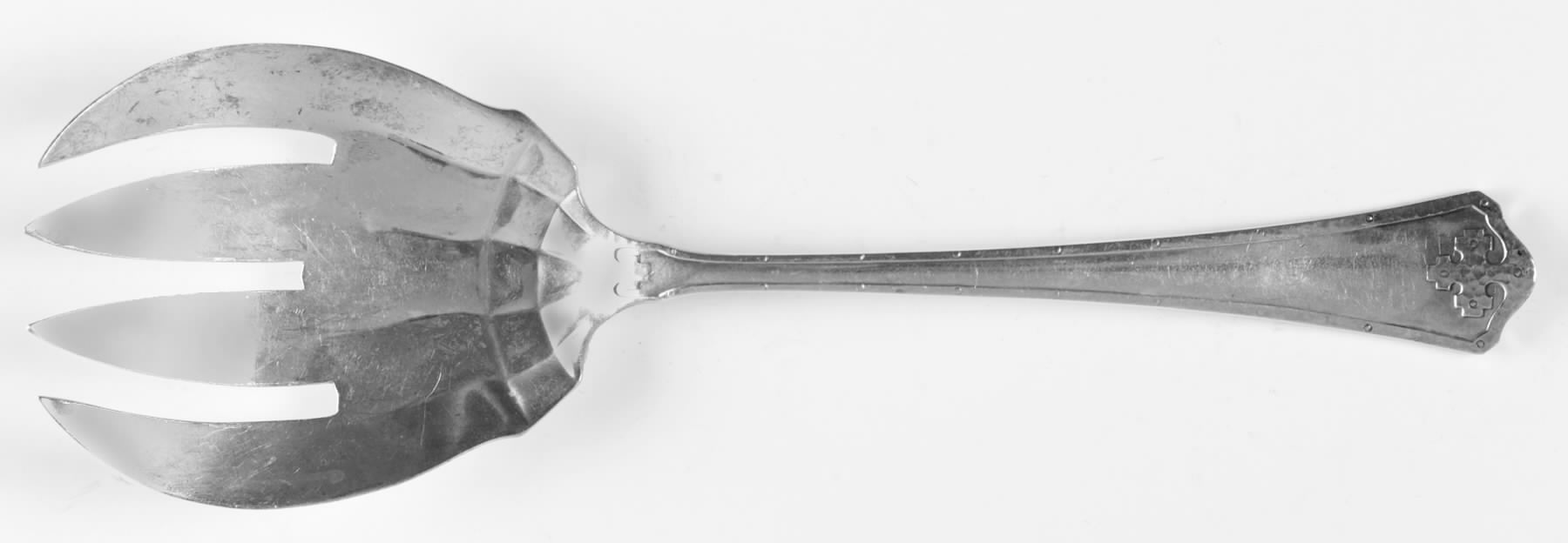 Carmel (Sterling, 1912) Solid Salad Serving Fork by Wallace Silver-1