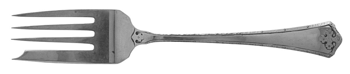Carmel (Sterling, 1912) Medium Solid Cold Meat Serving Fork by Wallace Silver-1