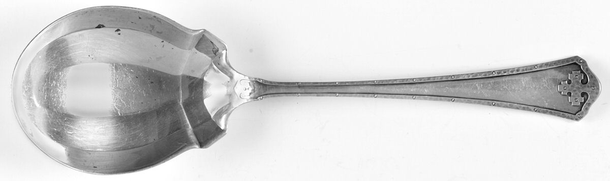 Carmel (Sterling, 1912) Small Solid Berry/Casserole Spoon by Wallace Silver-1