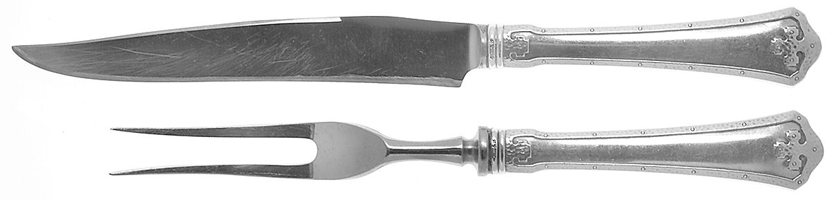 Carmel (Sterling, 1912) Small Stainless Blade 2-Piece Steak Carving Set by Wallace Silver-1