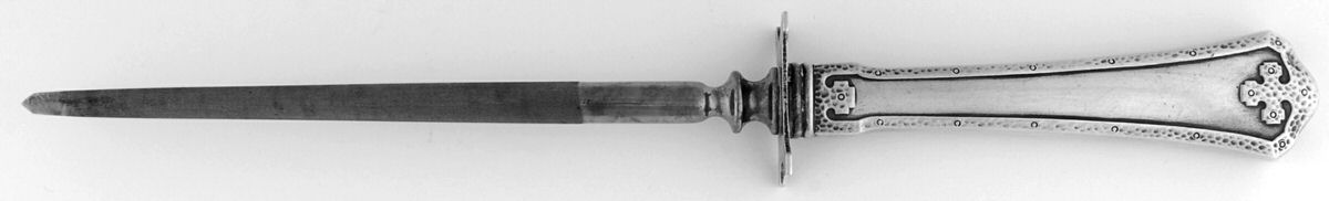 Carmel (Sterling, 1912) Small Knife Sharpener W/Sterling Guard by Wallace Silver-1