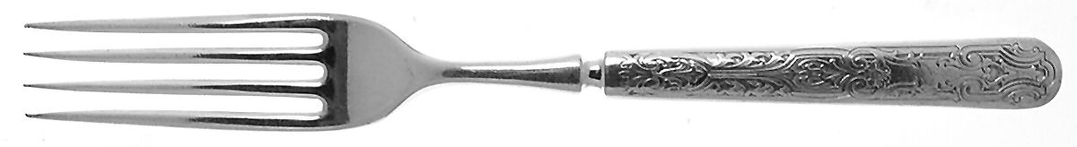 Cardinal (Silverplate, 1907) Indented Solid Handled Fork by Wallace Silver-1
