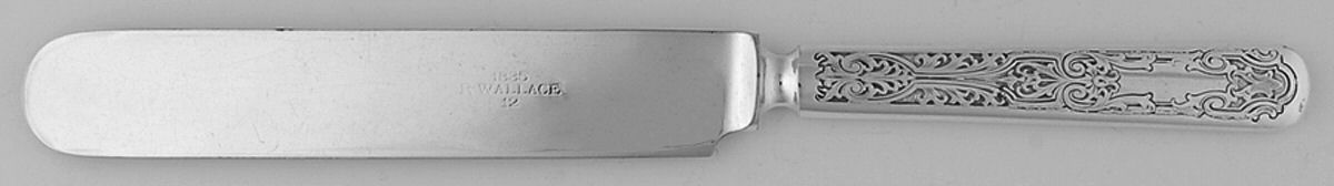 Cardinal (Silverplate, 1907) Blunt Solid Indented Knife by Wallace Silver-1