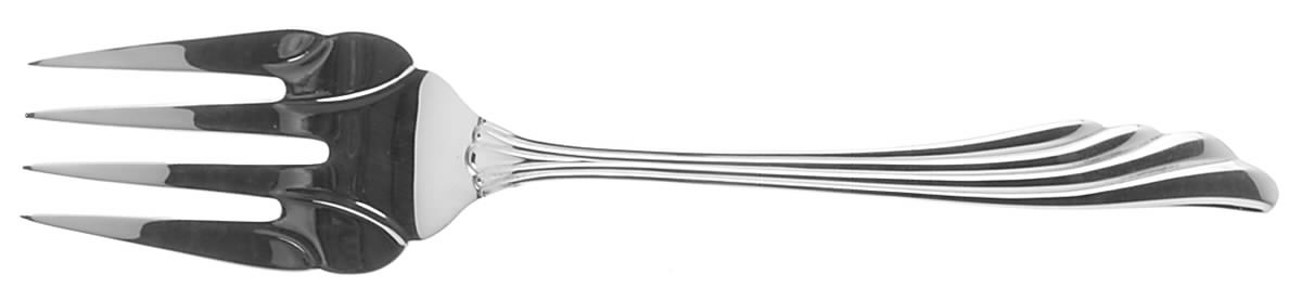 Caribbean (Sterling, 1984) Medium Solid Cold Meat Serving Fork by Wallace Silver-1
