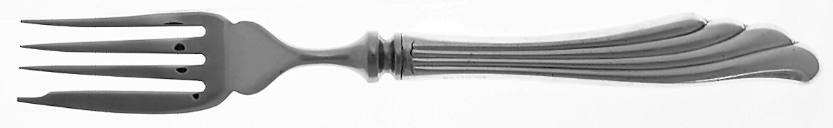 Caribbean (Sterling, 1984) Individual Hollow Fish Fork, Stainless Tines by Wallace Silver-1