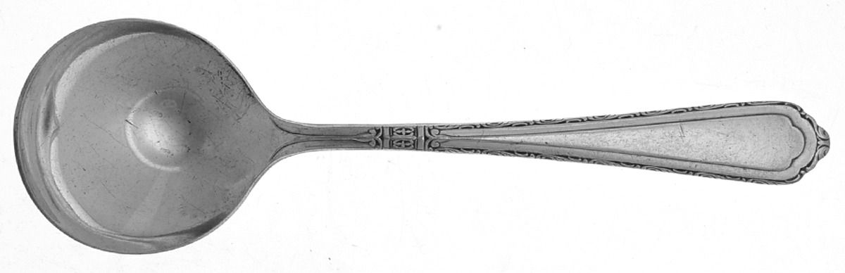 Carlton (Silverplate, 1925) Round Bowl Soup Spoon (Bouillon) by Wallace Silver-1