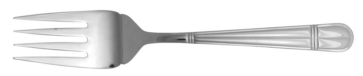 Carmel (Stainless) Medium Solid Cold Meat Serving Fork by Wallace Silver-1