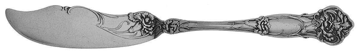 Carnation (Sterling, 1909) Flat Handle Master Butter Knife by Wallace Silver-1