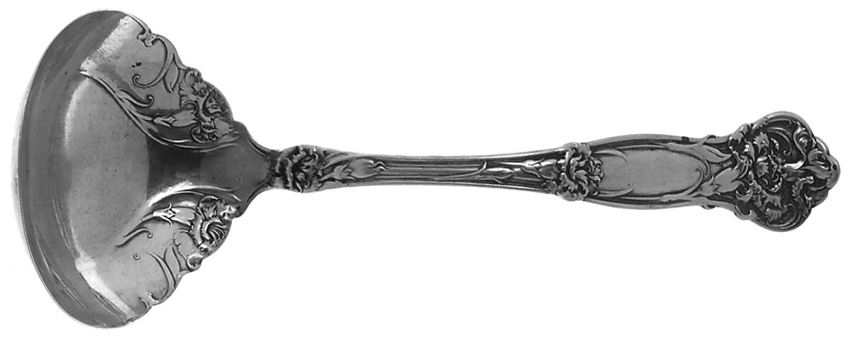 Carnation (Sterling, 1909) Solid Gravy Ladle by Wallace Silver-1