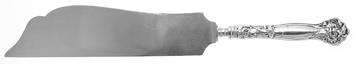 Carnation (Sterling, 1909) Large Ice Cream Slicer with Silverplate Blade by Wallace Silver-1