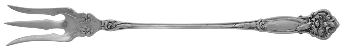 Carnation (Sterling, 1909) Large Lettuce Serving Fork by Wallace Silver-1