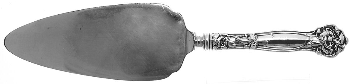 Carnation (Sterling, 1909) Pie Server with Silverplate Blade by Wallace Silver-1