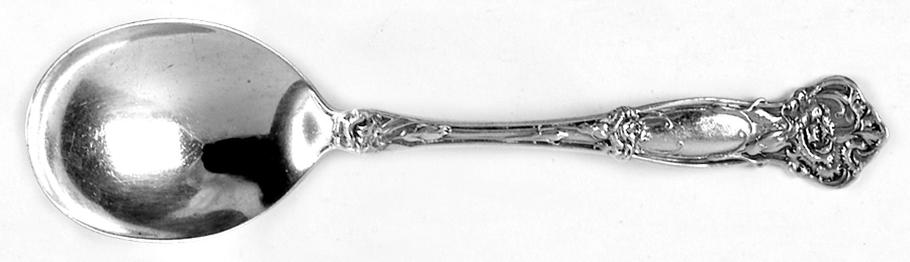 Carnation (Sterling, 1909) Round Bowl Soup Spoon (Gumbo) by Wallace Silver-1