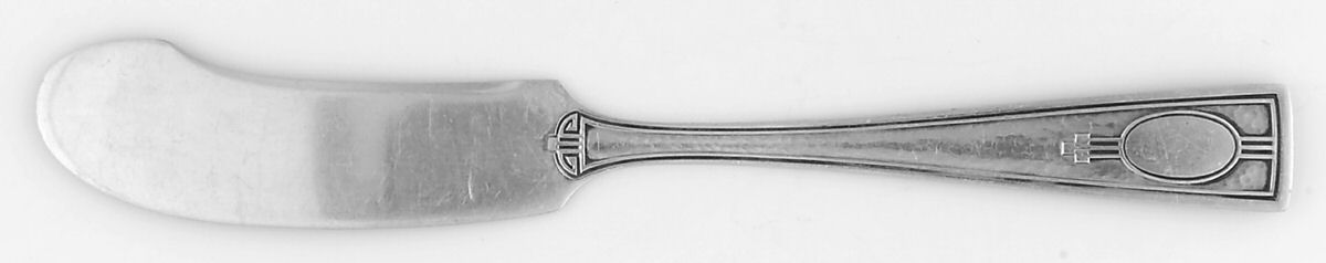 Carthage (Sterling, 1917) Flat Handle Butter Spreader by Wallace Silver-1