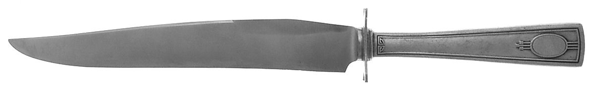 Carthage (Sterling, 1917) Small Carving Knife W/Sterling Guard by Wallace Silver-1