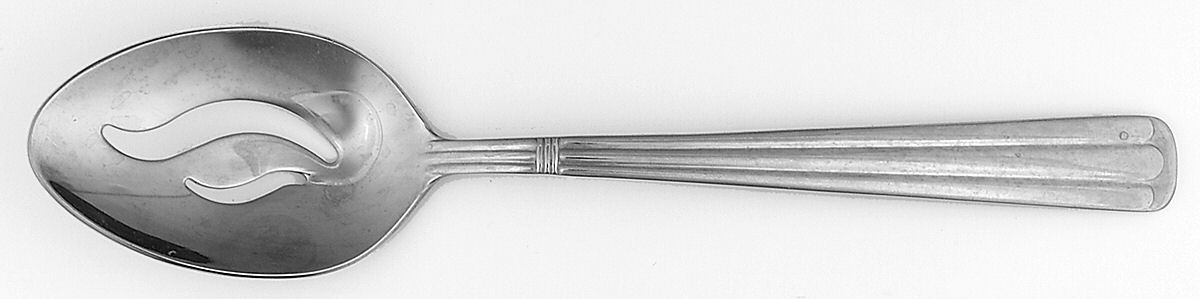 Centennial (Stainless) Pierced Tablespoon (Serving Spoon) by Wallace Silver-1