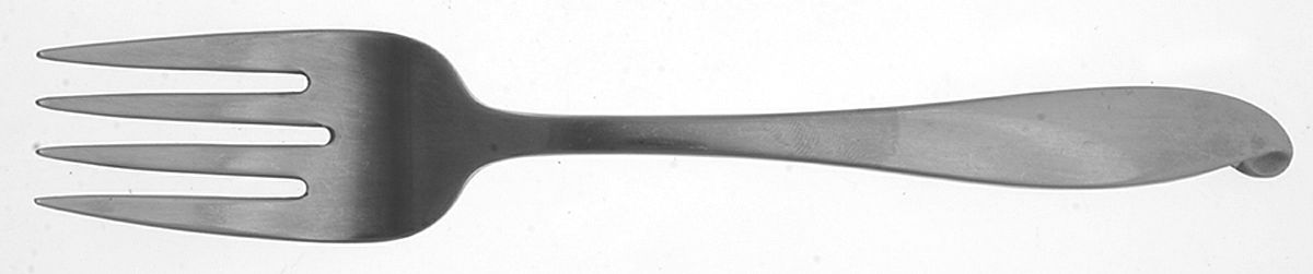 Circe (Stainless) Medium Solid Cold Meat Serving Fork by Wallace Silver-1