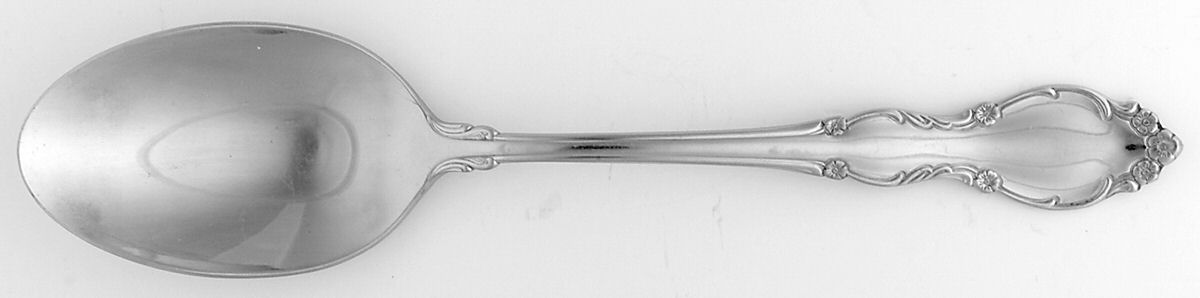 Clairborne (Stainless) Tablespoon (Serving Spoon) by Wallace Silver-1