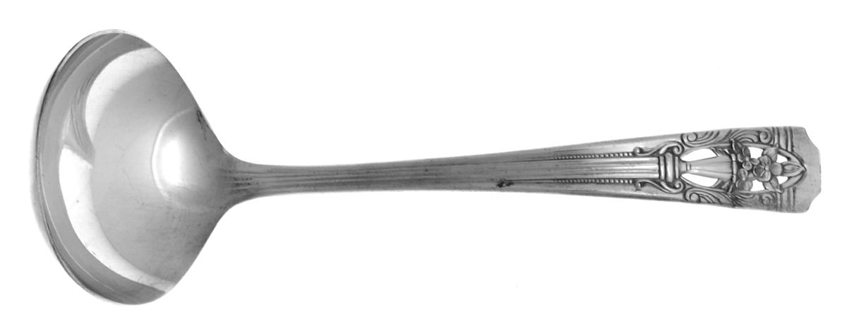 Classic Filigree (Silverplate, 1937) Solid Gravy Ladle by Wallace Silver-1