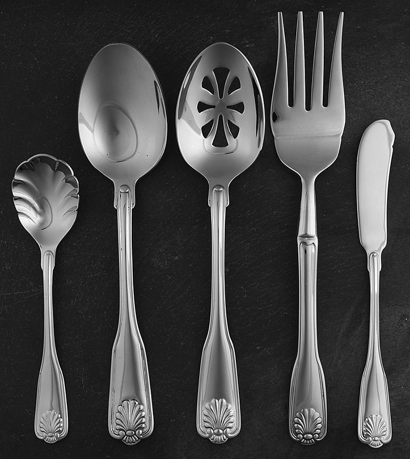 Coquille (Stainless) 5 Piece Hostess Set by Wallace Silver-1