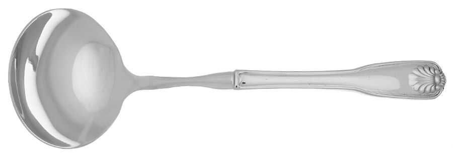 Coquille (Stainless) Gravy Ladle with No Spout Stainless Bowl HC by Wallace Silver-1