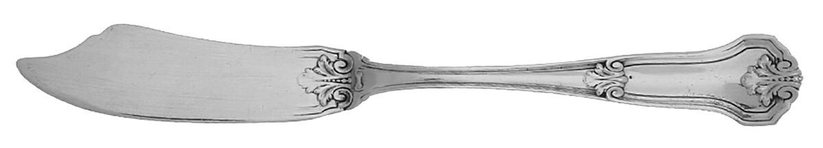 Corinthian (Sterling, 1911) Flat Handle Master Butter Knife by Wallace Silver-1