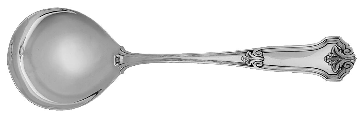 Corinthian (Sterling, 1911) Round Bowl Soup Spoon (Gumbo) by Wallace Silver-1