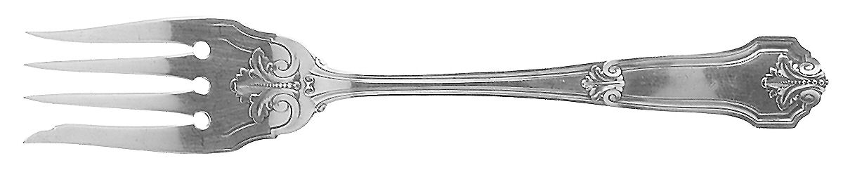 Corinthian (Sterling, 1911) Medium Solid Cold Meat Serving Fork by Wallace Silver-1