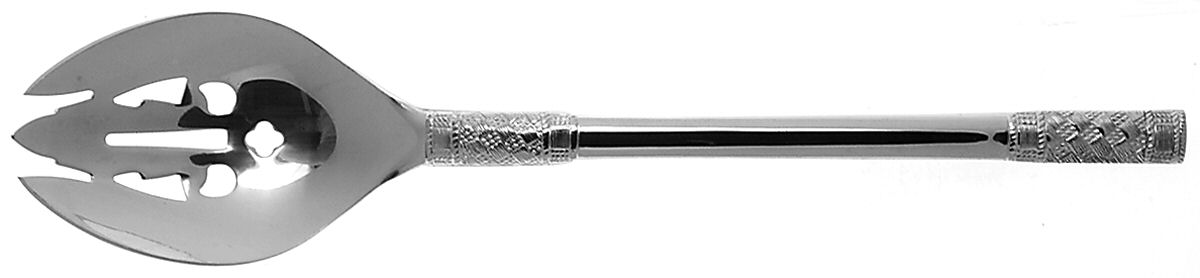 Corsica (Stainless) Pierced Tablespoon (Serving Spoon) by Wallace Silver-1