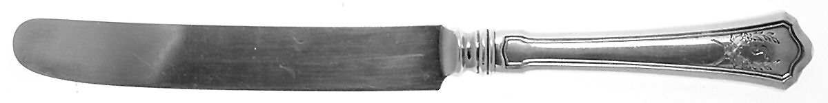 Custis (Sterling, 1911) Monogramed Old French Hollow Knife with Bolster by Wallace Silver-1