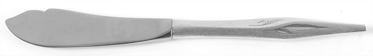 Dawn Mist (Sterling, Burnished, 1963) Hollow Handle Master Butter Knife by Wallace Silver-1
