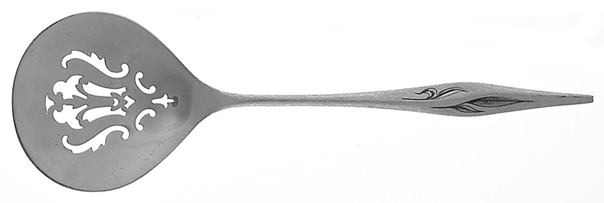 Dawn Mist (Sterling, Burnished, 1963) Solid Bon Bon Spoon by Wallace Silver-1