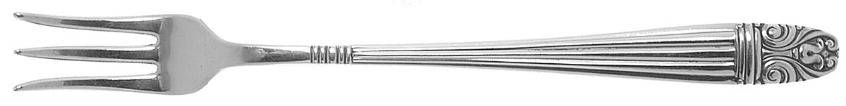 Danish Queen (Sears-Roebuck, Silverplate, 1944) Cocktail/Seafood Fork by Wallace Silver-1