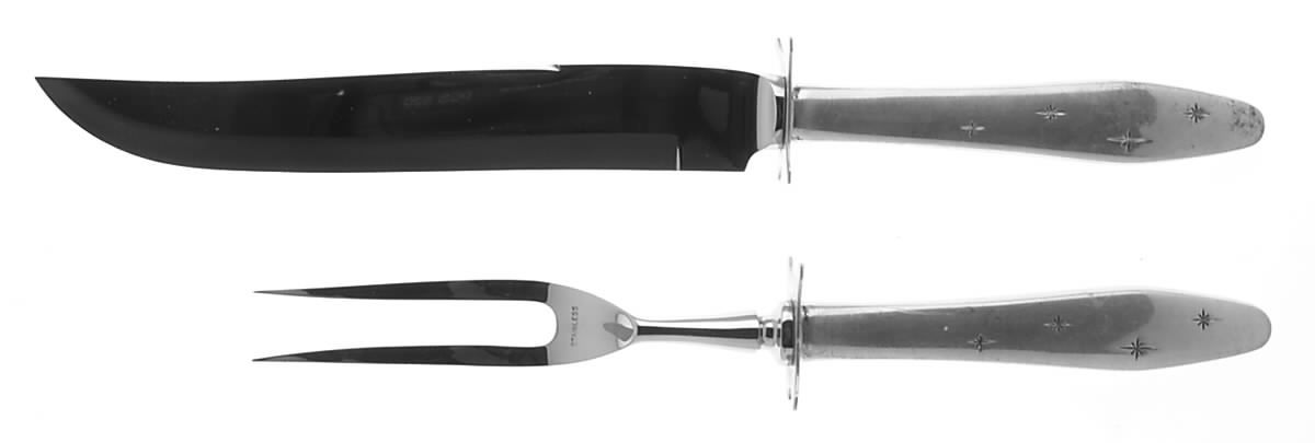 Dawn Star (Sterling, 1958) Small Stainless Blade 2-Piece Steak Carving Set by Wallace Silver-1