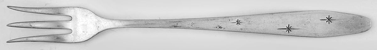 Dawn Star (Sterling, 1958) Cocktail/Seafood Fork by Wallace Silver-1