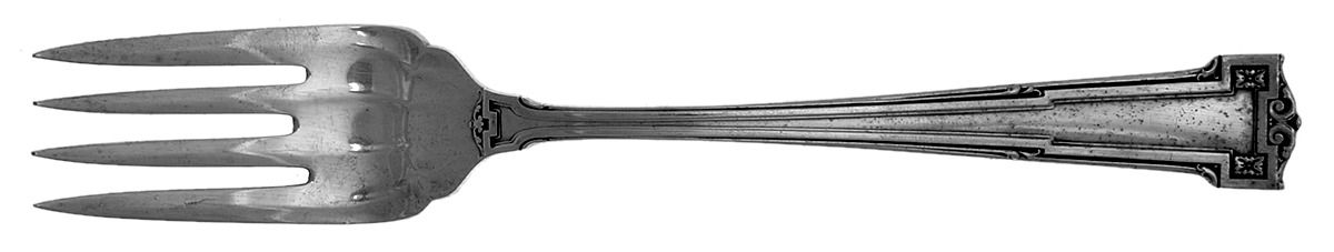 Dauphine (Sterling, 1916) Large Individual Solid Fish/Salad Fork by Wallace Silver-1