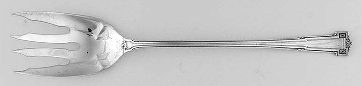 Dauphine (Sterling, 1916) Large Lettuce Serving Fork by Wallace Silver-1