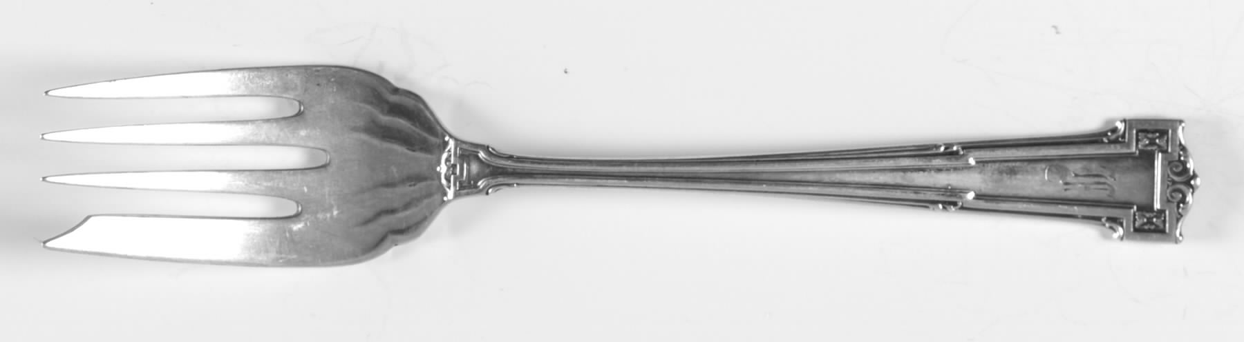 Dauphine (Sterling, 1916) Dessert Fork by Wallace Silver-1