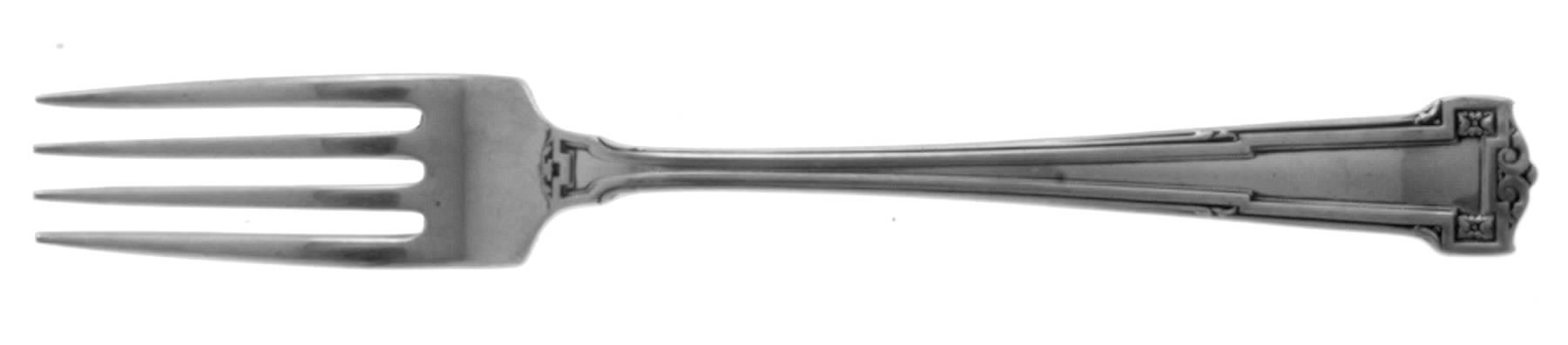 Dauphine (Sterling, 1916) Luncheon/Dessert Fork, Solid Piece by Wallace Silver-1
