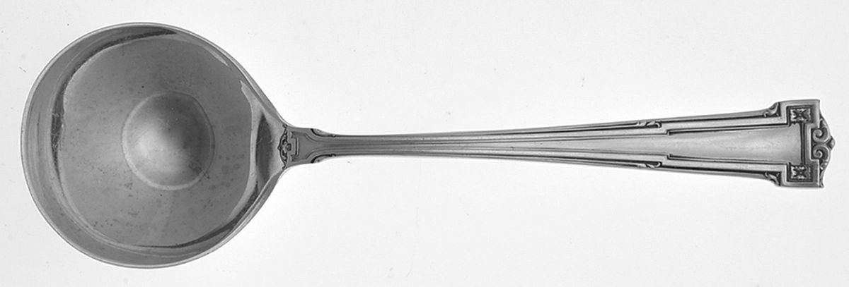 Dauphine (Sterling, 1916) Round Bowl Soup Spoon (Bouillon) by Wallace Silver-1