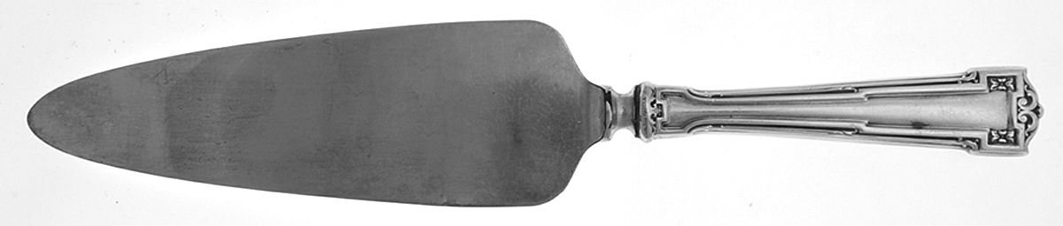 Dauphine (Sterling, 1916) Cake Knife with Silverplate Blade by Wallace Silver-1